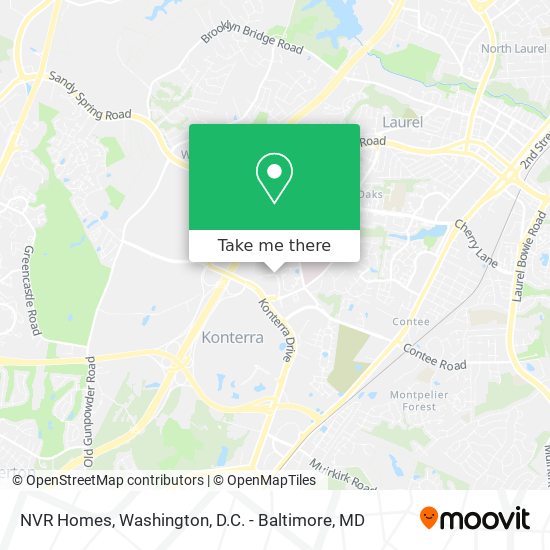 NVR Homes map