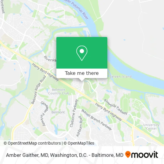 Amber Gaither, MD map