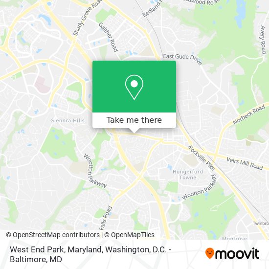 Mapa de West End Park, Maryland