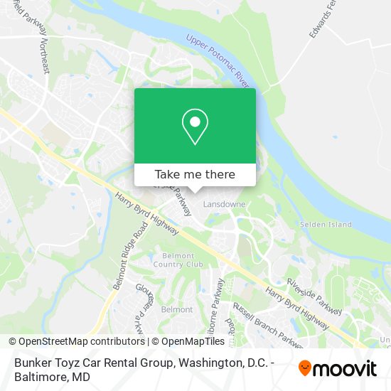 Mapa de Bunker Toyz Car Rental Group