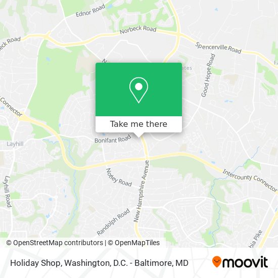 Holiday Shop map