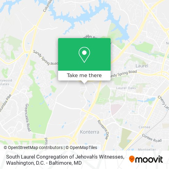 Mapa de South Laurel Congregation of Jehovah's Witnesses