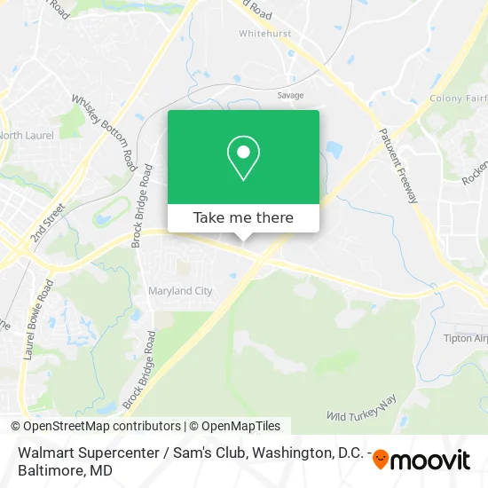 Walmart Supercenter / Sam's Club map