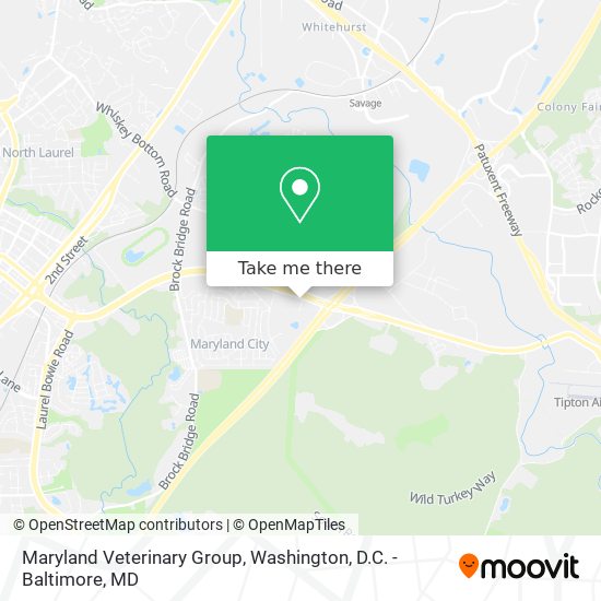 Maryland Veterinary Group map