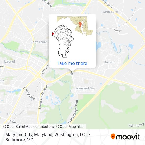 Maryland City, Maryland map