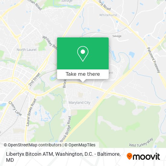 Mapa de Libertyx Bitcoin ATM