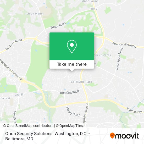 Orion Security Solutions map