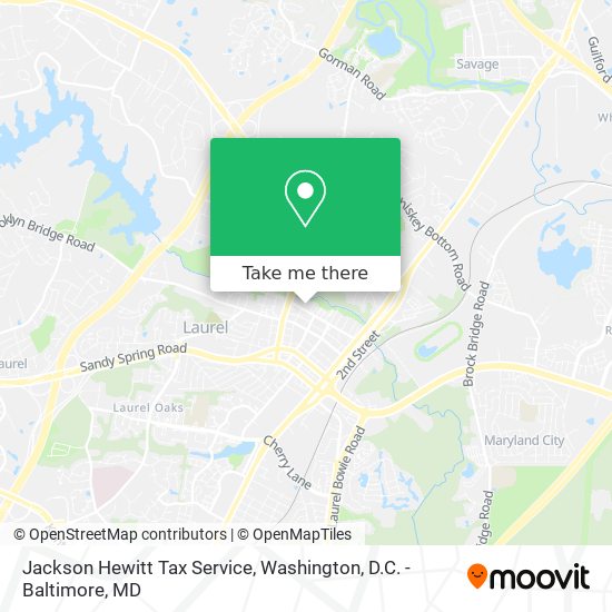 Jackson Hewitt Tax Service map