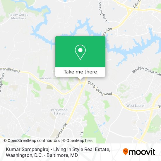 Mapa de Kumar Sampangiraj - Living in Style Real Estate