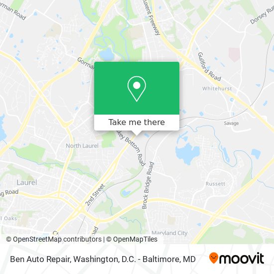 Ben Auto Repair map