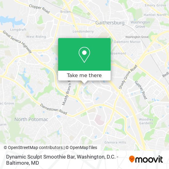 Mapa de Dynamic Sculpt Smoothie Bar