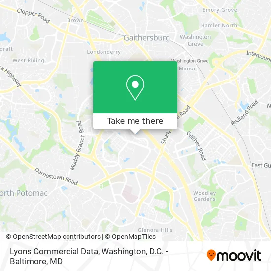 Lyons Commercial Data map