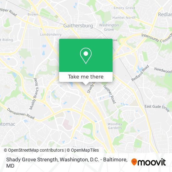 Shady Grove Strength map