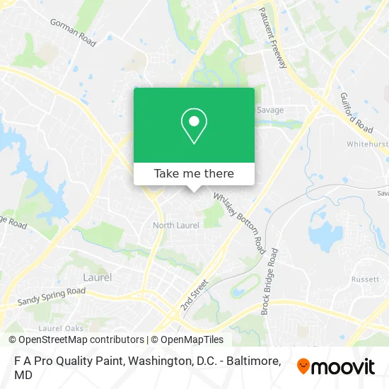 F A Pro Quality Paint map