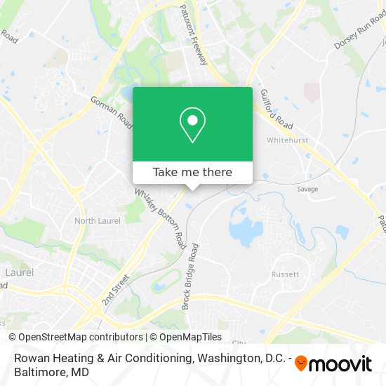 Mapa de Rowan Heating & Air Conditioning