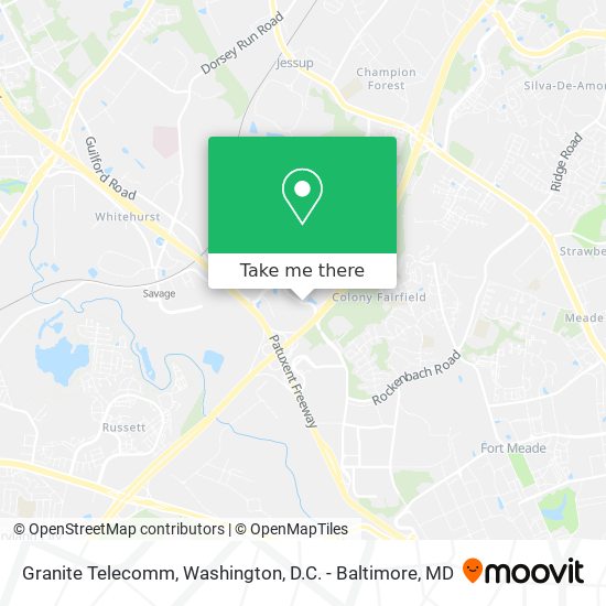 Granite Telecomm map