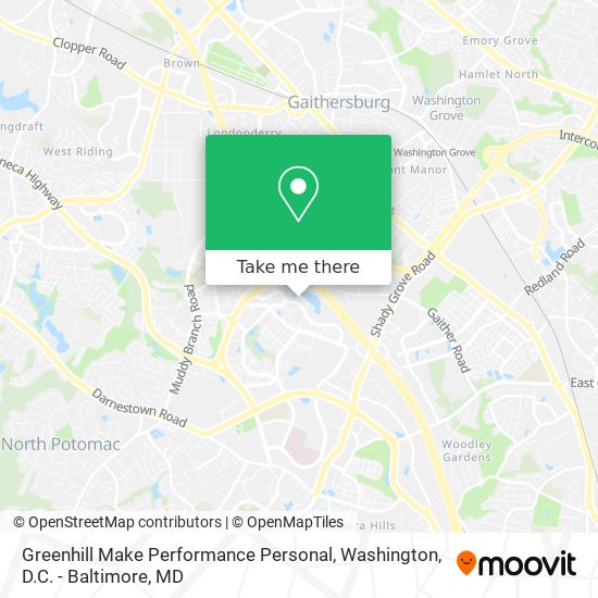 Greenhill Make Performance Personal map