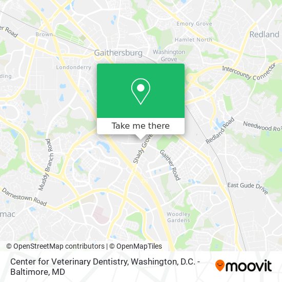 Center for Veterinary Dentistry map
