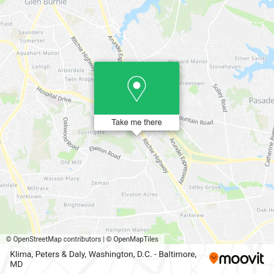 Klima, Peters & Daly map