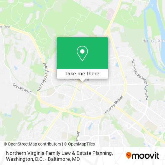 Northern Virginia Family Law & Estate Planning map