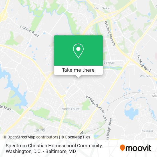 Mapa de Spectrum Christian Homeschool Community