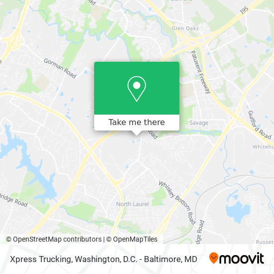 Xpress Trucking map