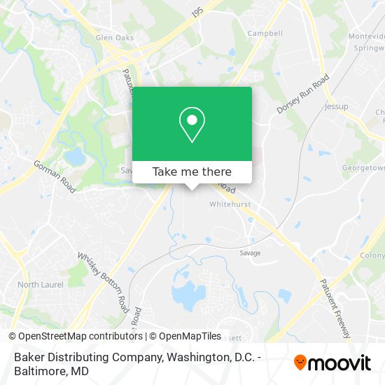 Baker Distributing Company map