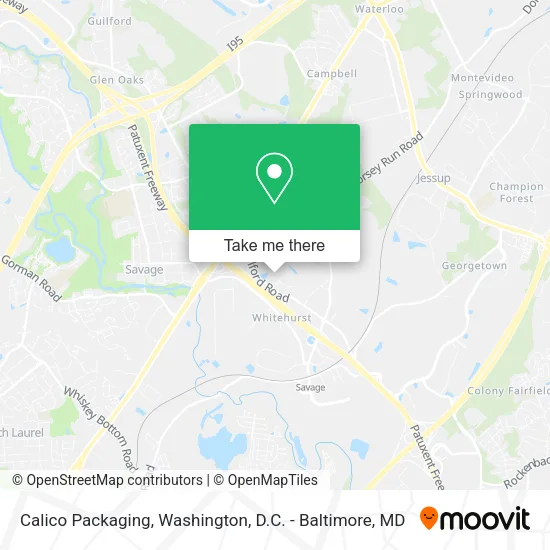 Calico Packaging map