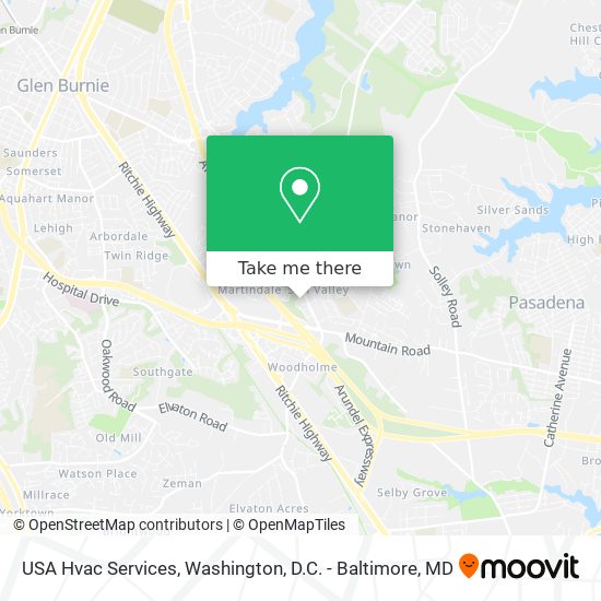 Mapa de USA Hvac Services