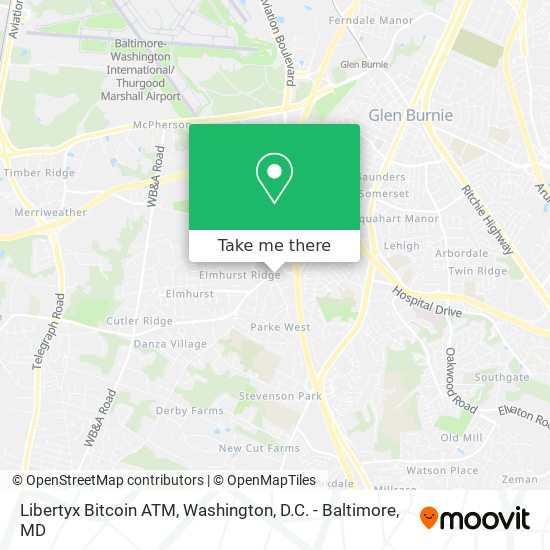 Mapa de Libertyx Bitcoin ATM