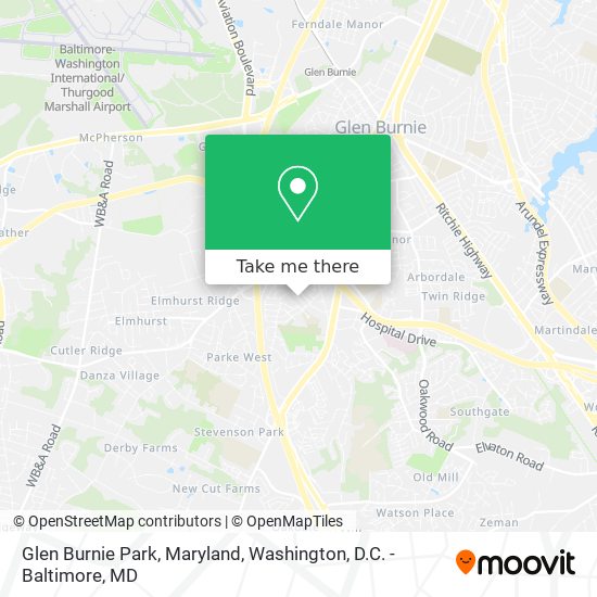 Mapa de Glen Burnie Park, Maryland