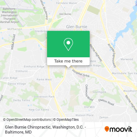 Mapa de Glen Burnie Chiropractic