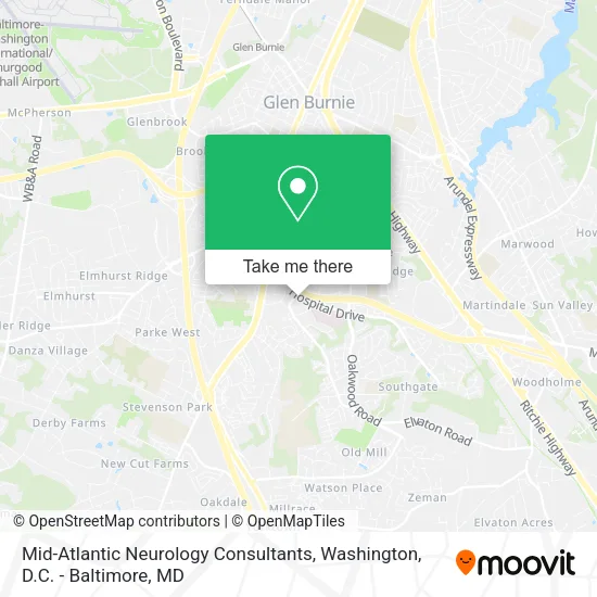Mid-Atlantic Neurology Consultants map