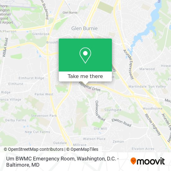 Um BWMC Emergency Room map