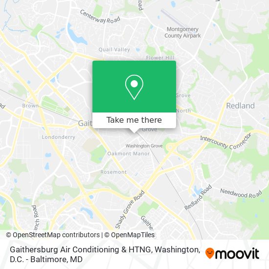 Mapa de Gaithersburg Air Conditioning & HTNG