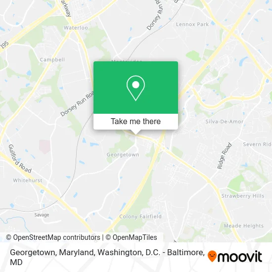 Georgetown, Maryland map