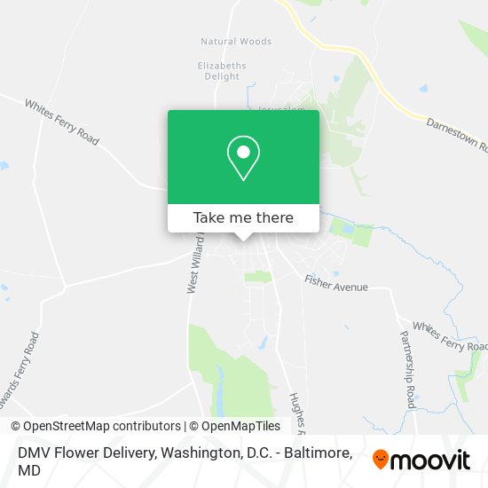 Mapa de DMV Flower Delivery
