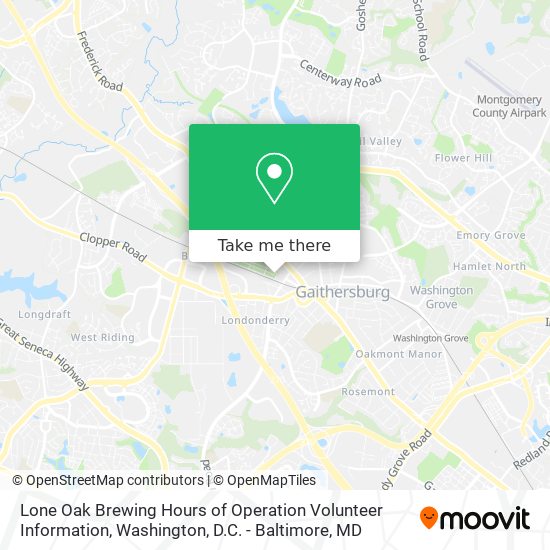 Mapa de Lone Oak Brewing Hours of Operation Volunteer Information