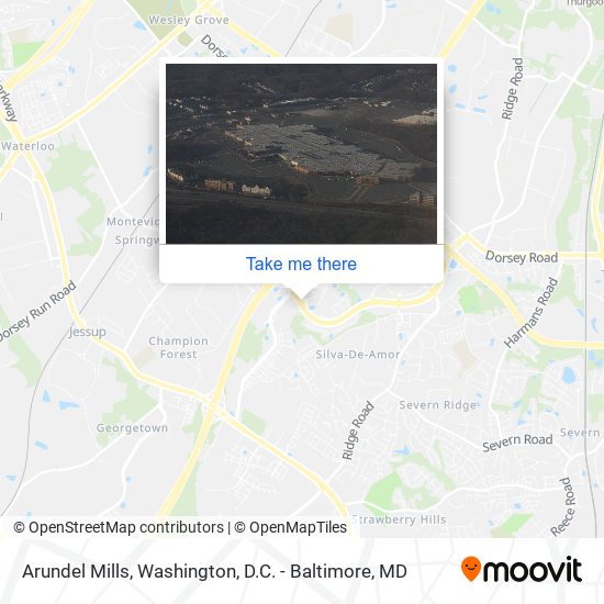 Mapa de Arundel Mills