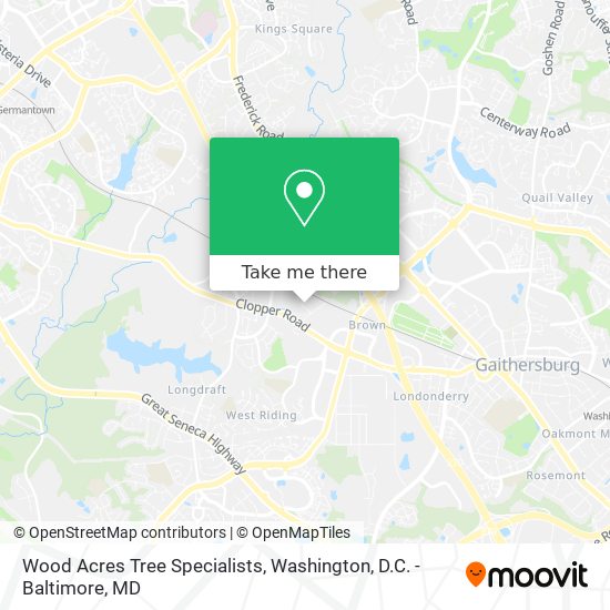 Wood Acres Tree Specialists map