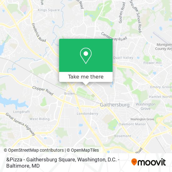 Mapa de &Pizza - Gaithersburg Square