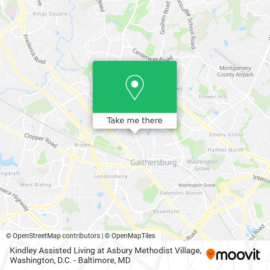 Mapa de Kindley Assisted Living at Asbury Methodist Village