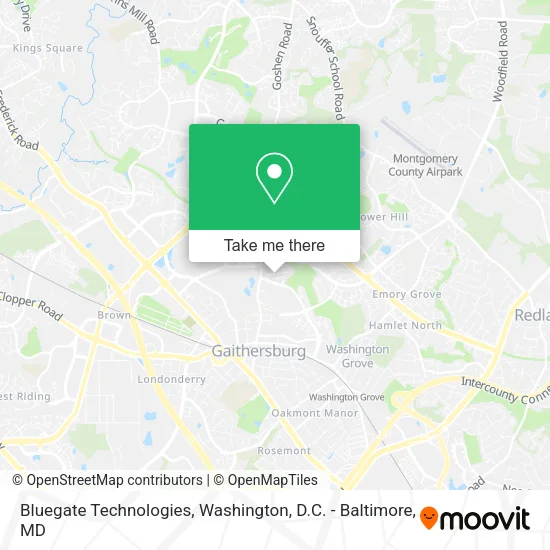 Bluegate Technologies map