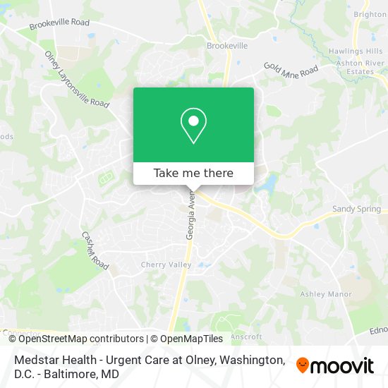 Mapa de Medstar Health - Urgent Care at Olney