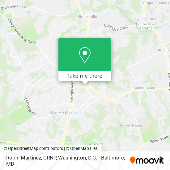 Robin Martinez, CRNP map