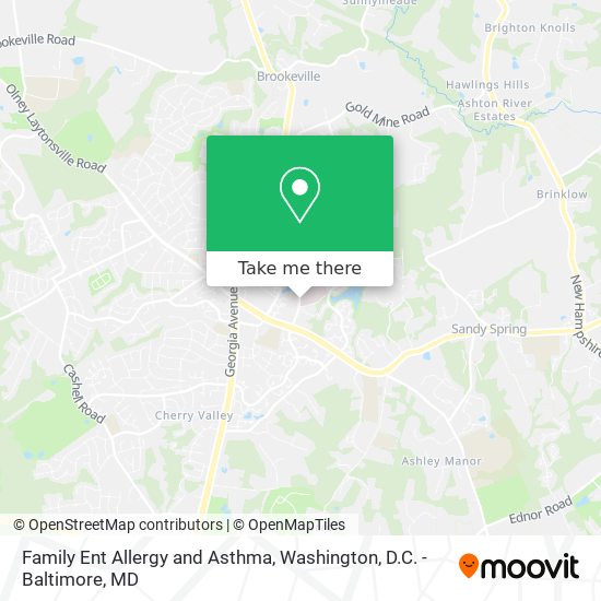 Family Ent Allergy and Asthma map
