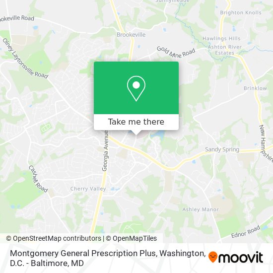 Montgomery General Prescription Plus map