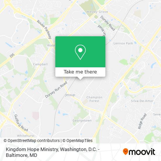 Kingdom Hope Ministry map