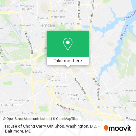 House of Chong Carry Out Shop map