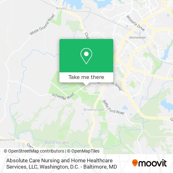 Mapa de Absolute Care Nursing and Home Healthcare Services, LLC